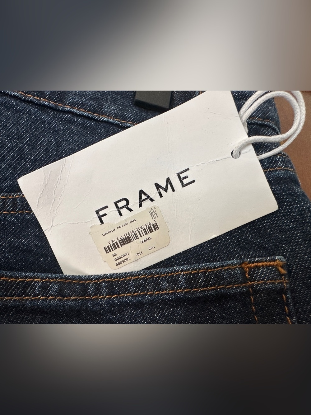 NWT ~ Frame “The Ruler” premium denim jeans in Taboo wash - size 28 - Picture 7 of 10